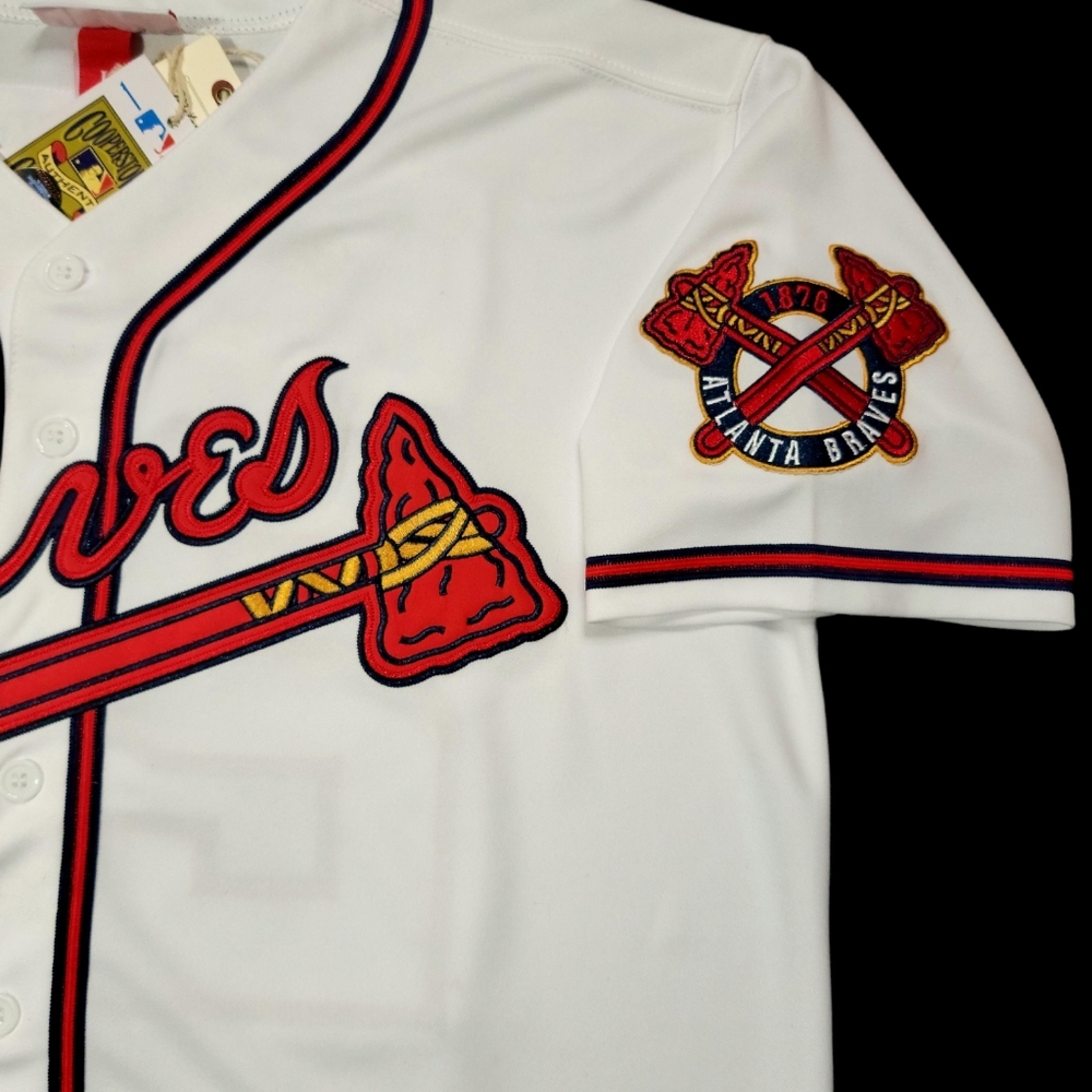 Deion Sanders Jersey Atlanta Braves 1992 World Series Throwback Stitched NEW🎁 - Picture 4 of 7